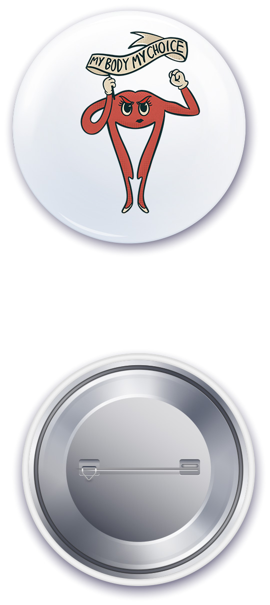 Button My body my choice (32mm) 
