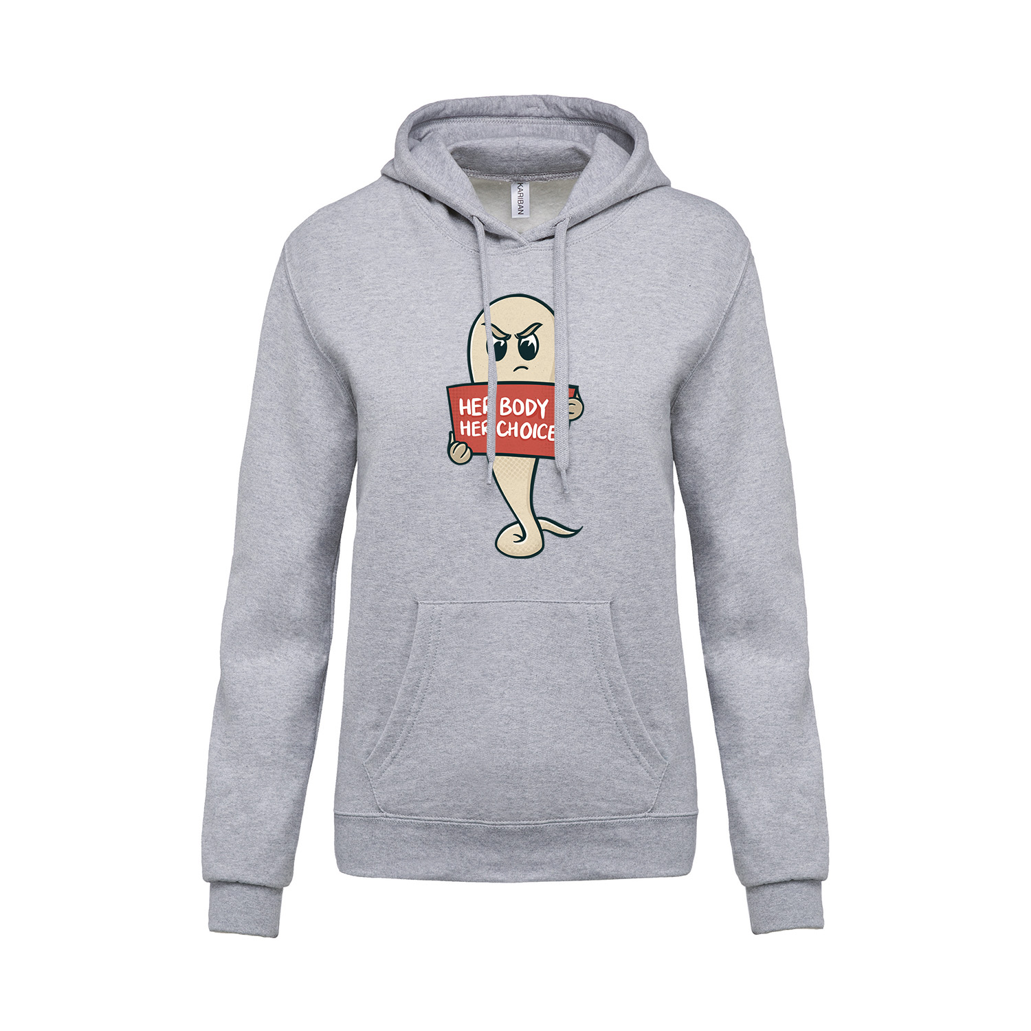 Hoodie »Her body her choice«                