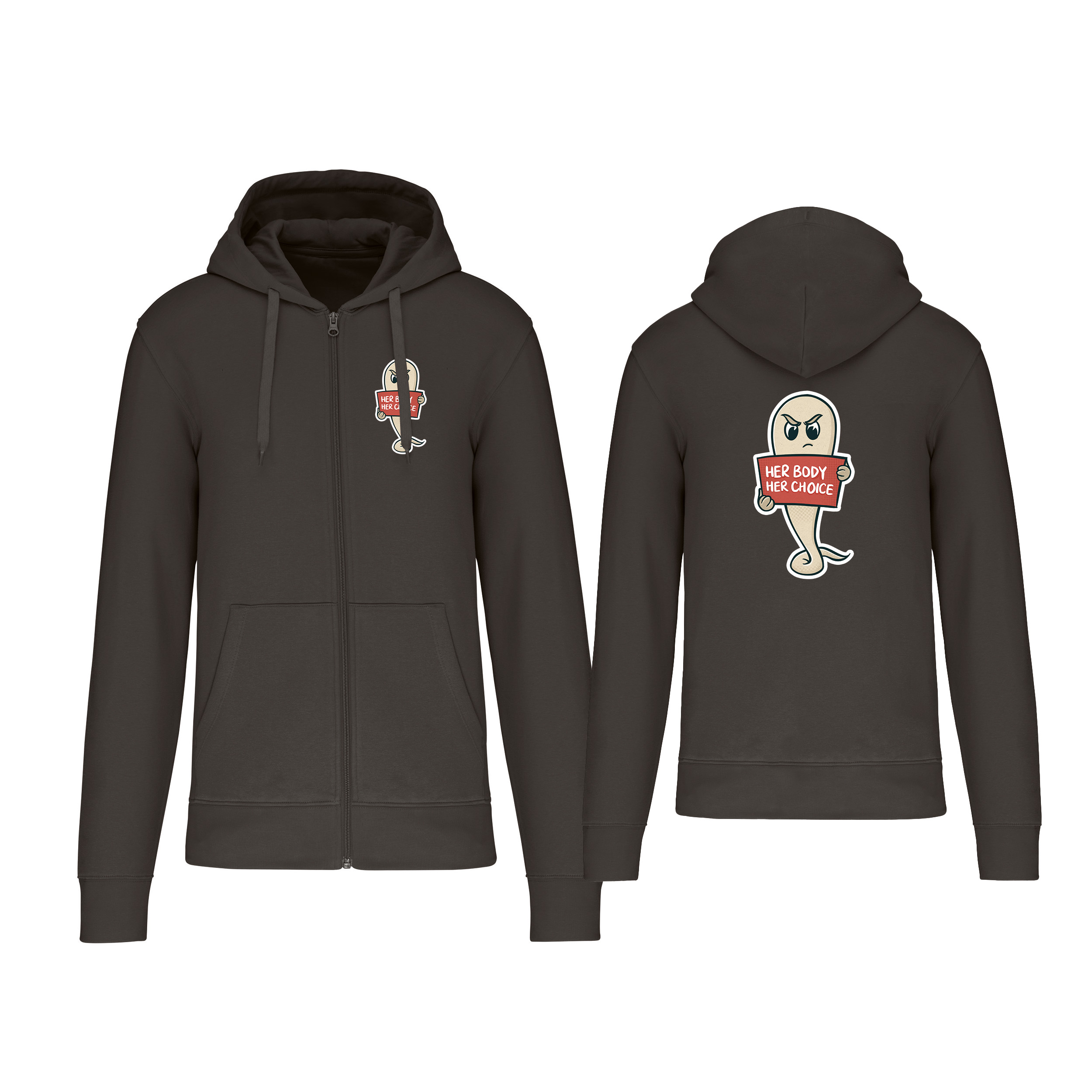 Zipper »Her body her choice«     