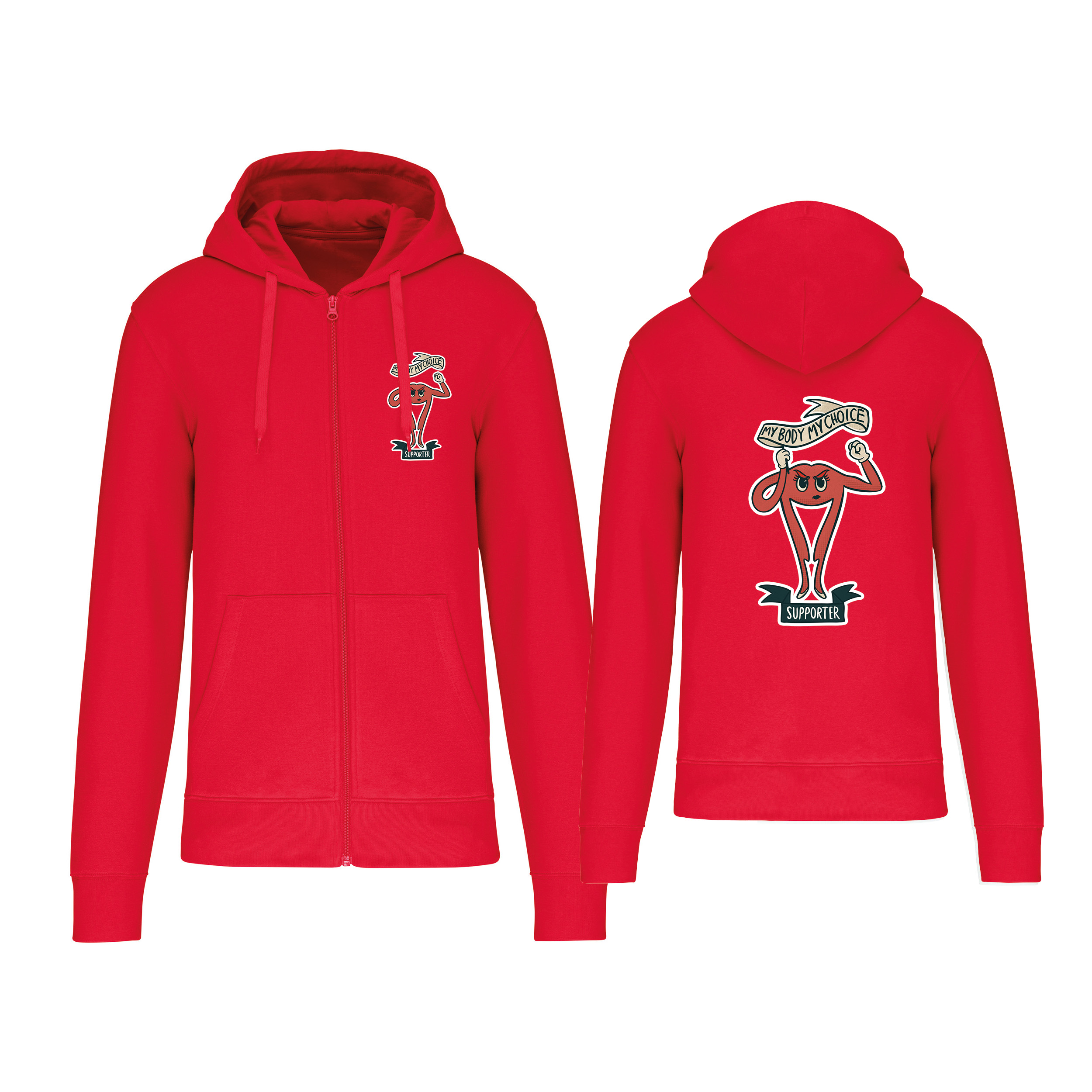 Zipper »My body my choice«   