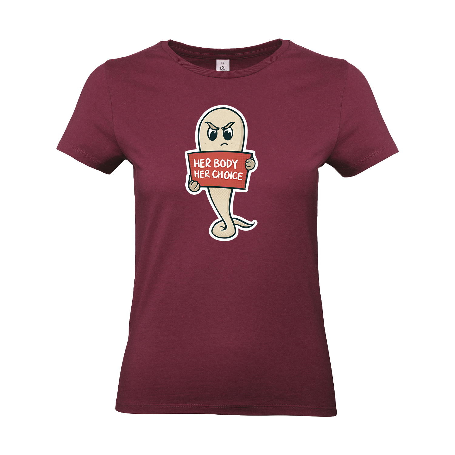 T-Shirt tailliert »Her body her choice«           