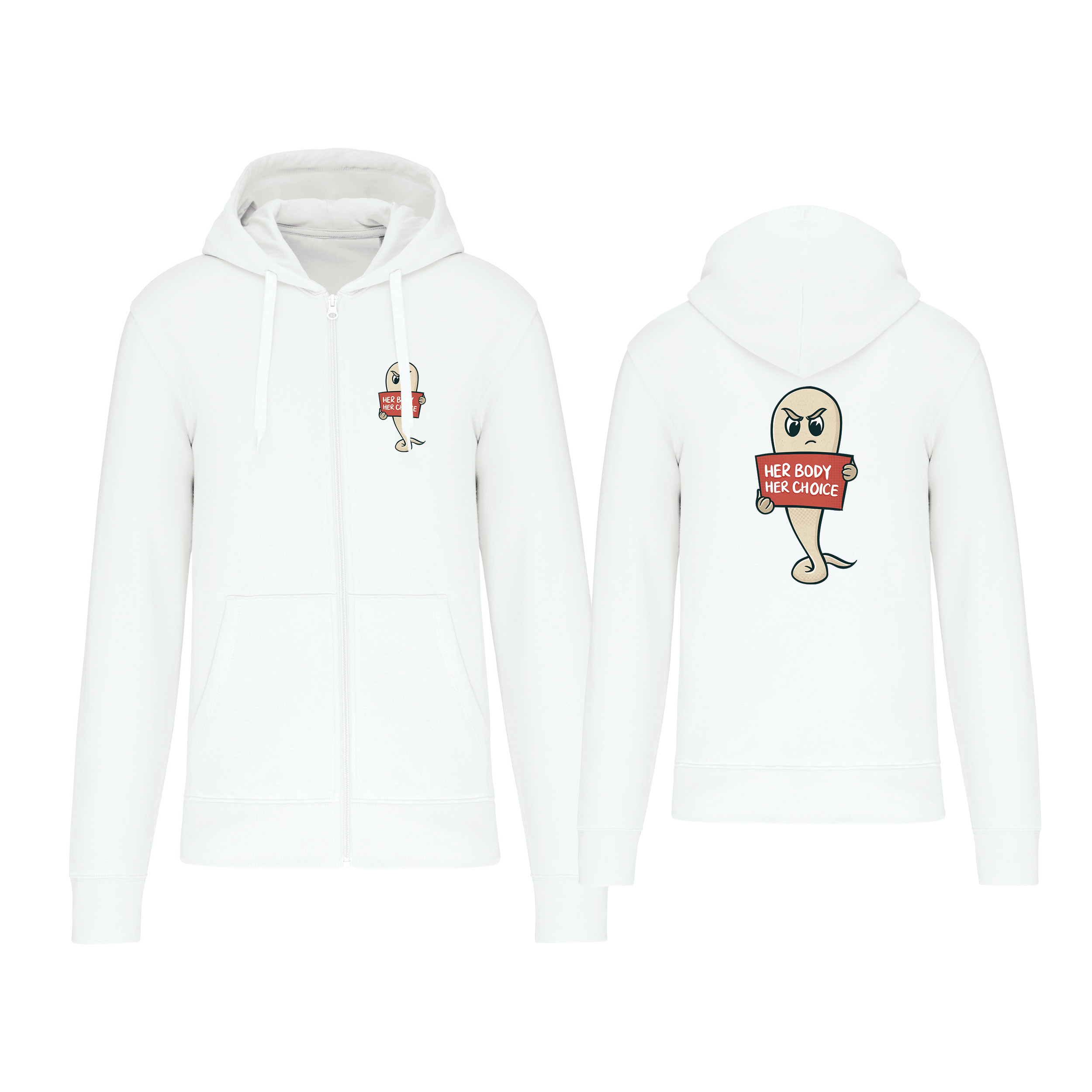 Zipper »Her body her choice«     