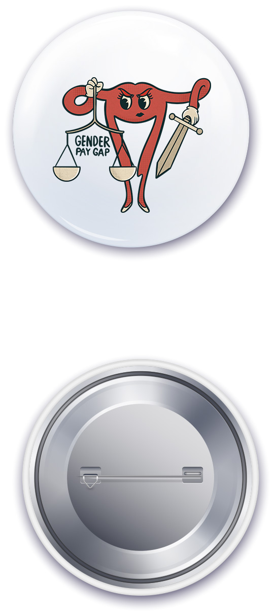 Button Gender pay gap (32mm)   